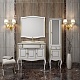 Opadiris Мебель для ванной Лаура 100 белая с бежевой патиной, мраморная столешница – картинка-20